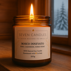 CANDELA IN VETRO AMBRATO