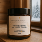 CANDELA IN VETRO AMBRATO